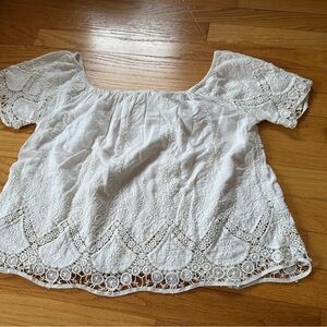 American Eagle top with embroidery